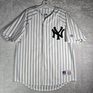 New York Yankees Russell Jersey Alex Rodriguez #13 Mens Size Medium M White Vtg